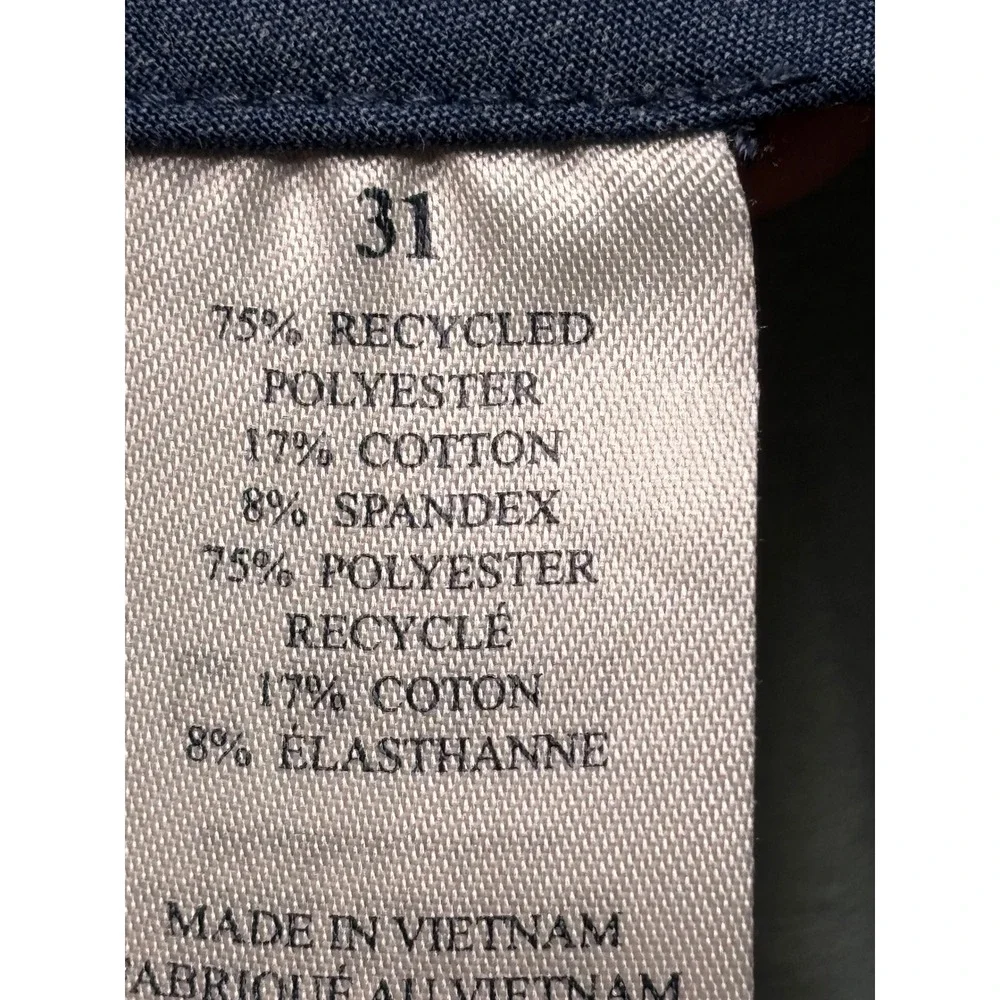 Faherty Belt Loop All Day Shorts ( Mens 31X9 Blue Grey Hybrid Stretch MSC0012